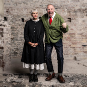 Keith Brymer Jones and Marj Hogarth