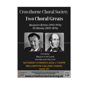 Two Choral Greats - A Spring Concert